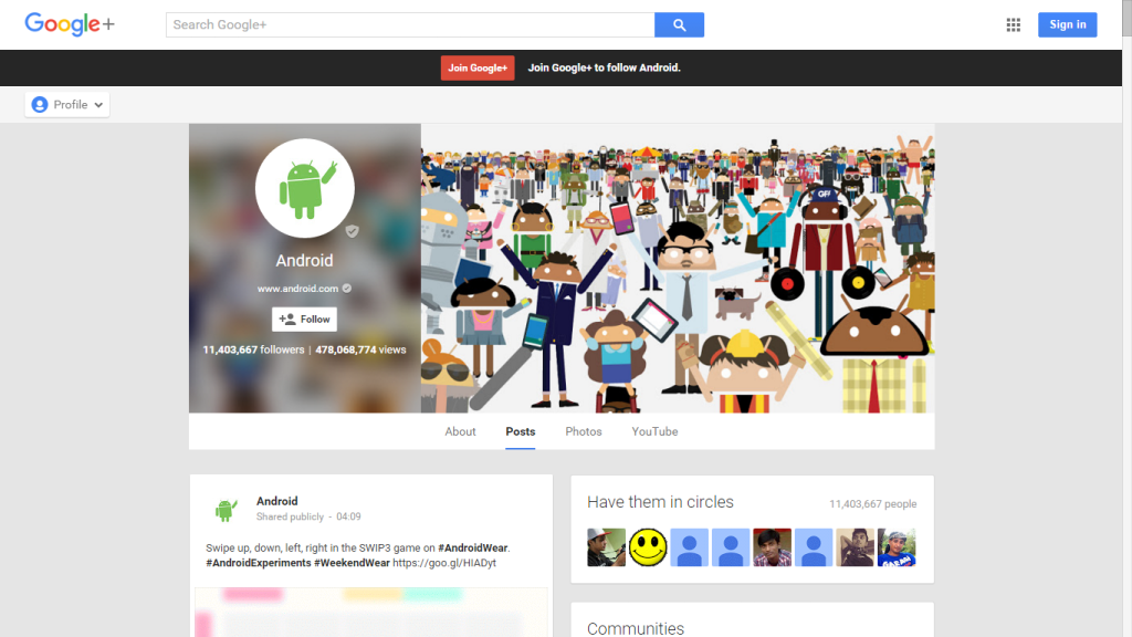 The 10 Most Popular Google+ Pages You need To Follow-Android