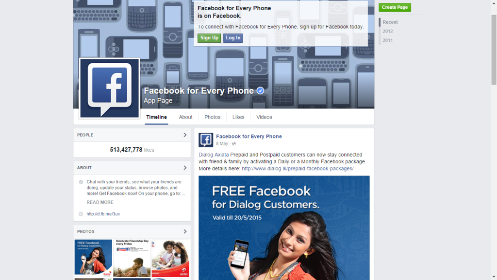 Top 10 Facebook Pages-Facebook for Everyphone