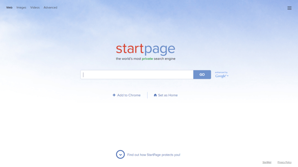 Start Page-12 Private Search Engines that Do Not Track You